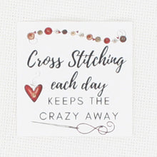 Cross Stitch Keeps The Crazies Away  Needle Minder