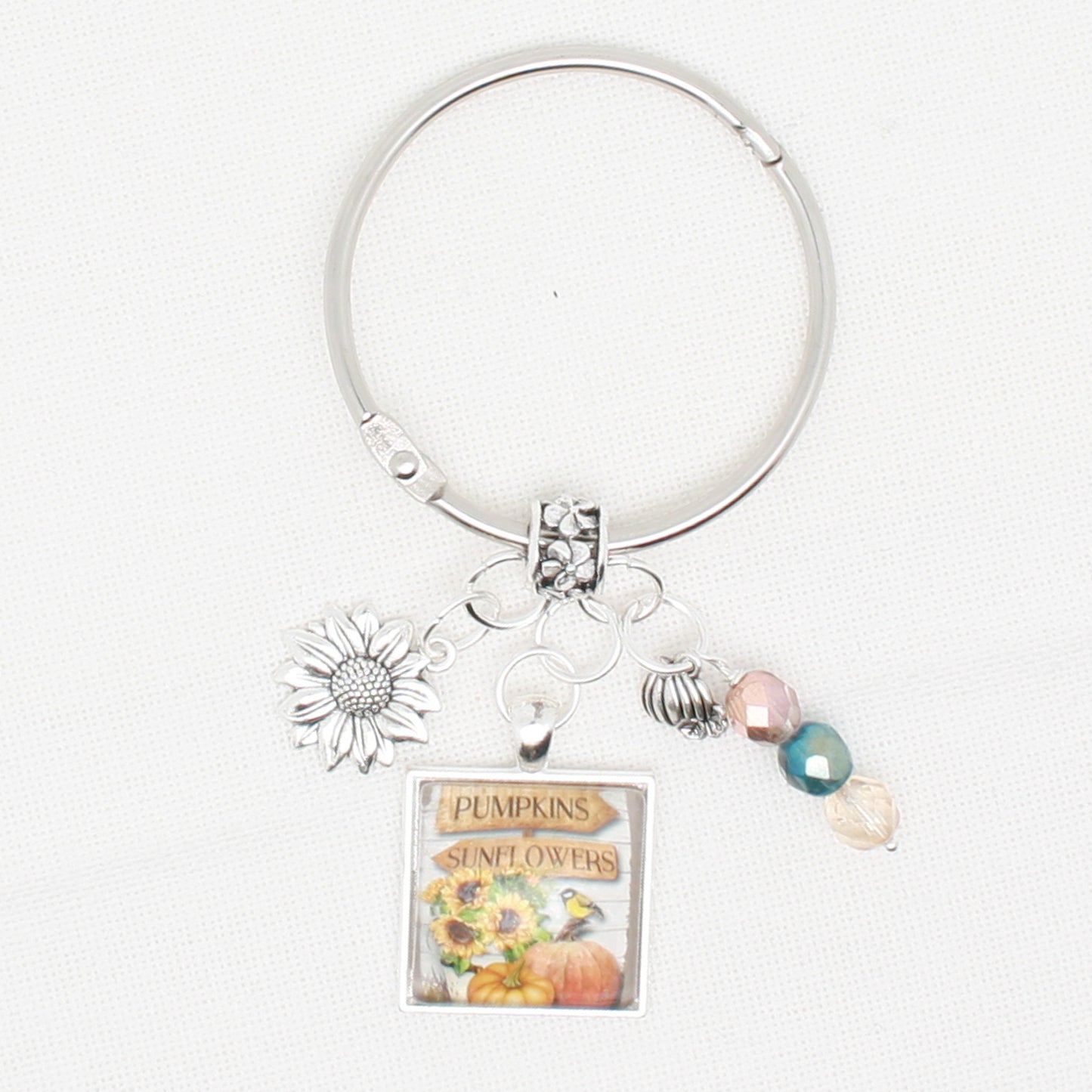 Pumpkin And Sunflower Floss Ring
