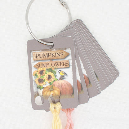 Pumpkin And Sunflower Floss - Pack Of 20 Cards