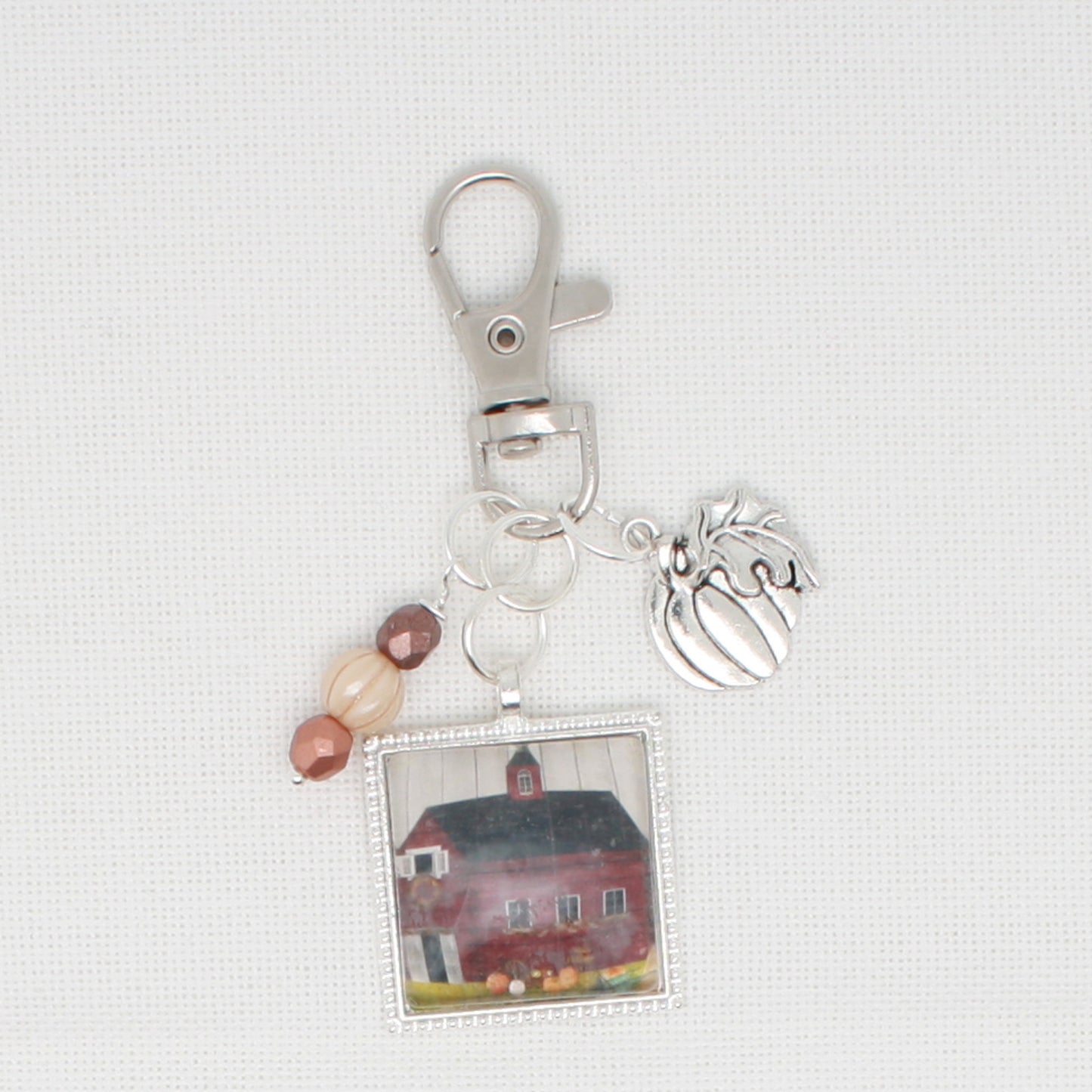 Fall Barn Zipper Pull/ Mini- Fob