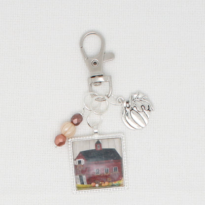 Fall Barn Zipper Pull/ Mini- Fob