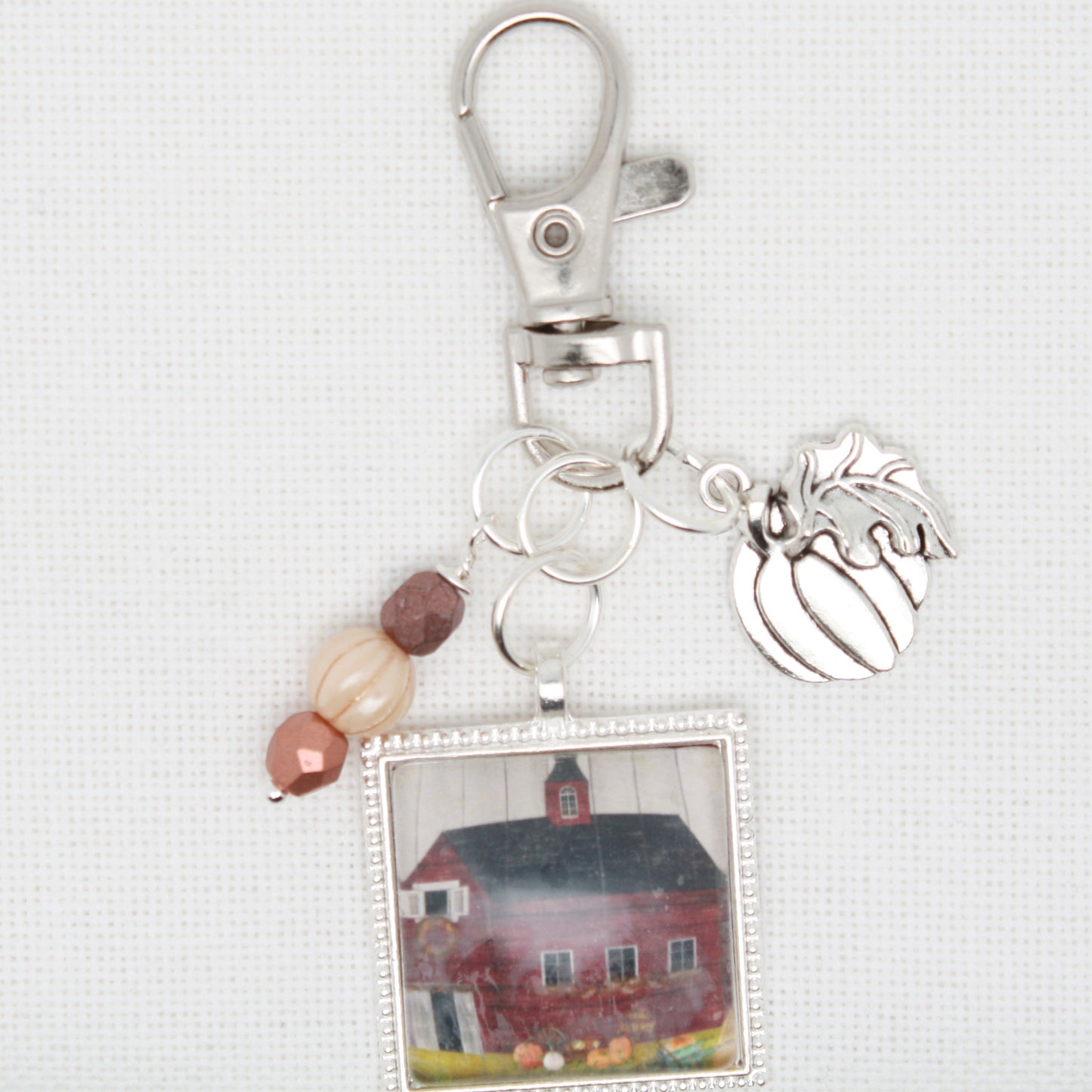 Fall Barn Zipper Pull/ Mini- Fob