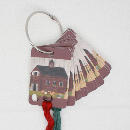 Fall Barn Floss Cards.- Pack Of 20 Cards