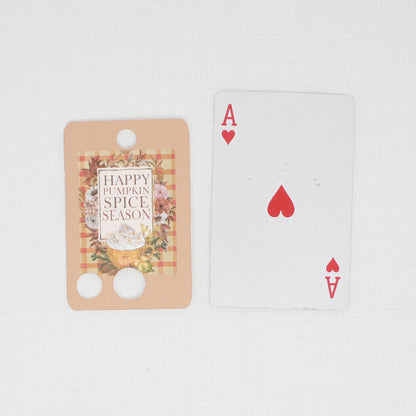 Pumpkin Spice Season Floss Cards.- Pack Of 20 Cards