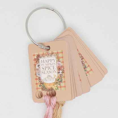 Pumpkin Spice Season Floss Cards.- Pack Of 20 Cards