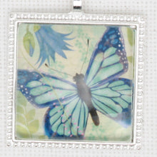 Blue Butterfly Zipper Pull/ Mini- Fob