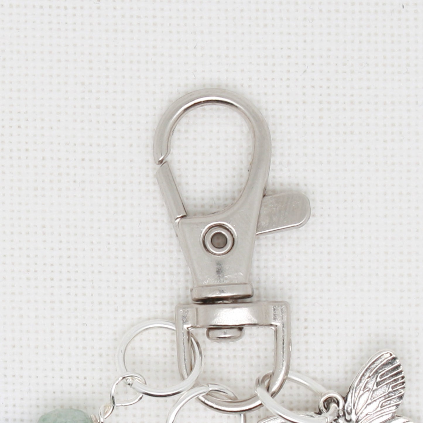 Blue Butterfly Zipper Pull/ Mini- Fob