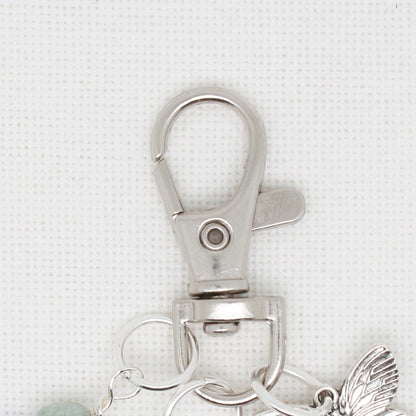 Blue Butterfly Zipper Pull/ Mini- Fob