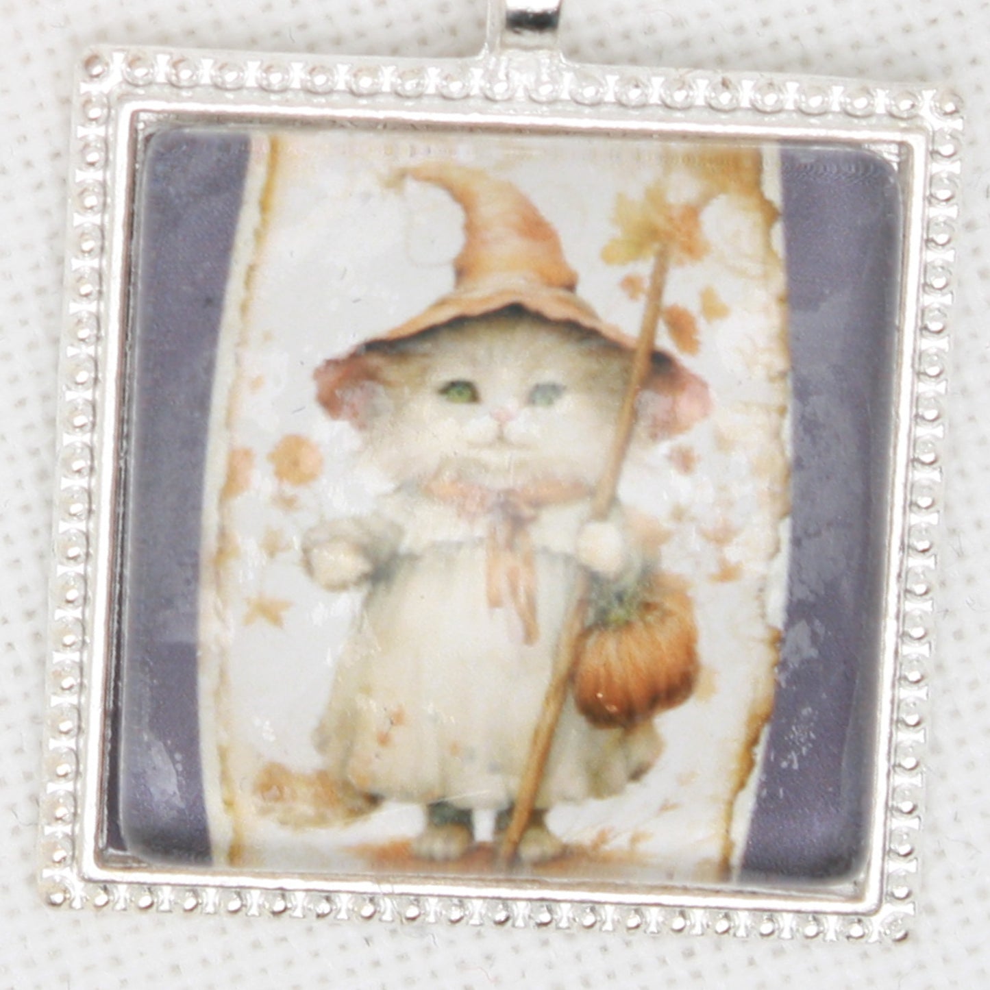 Witch Kitty Zipper Pull/ Mini- Fob