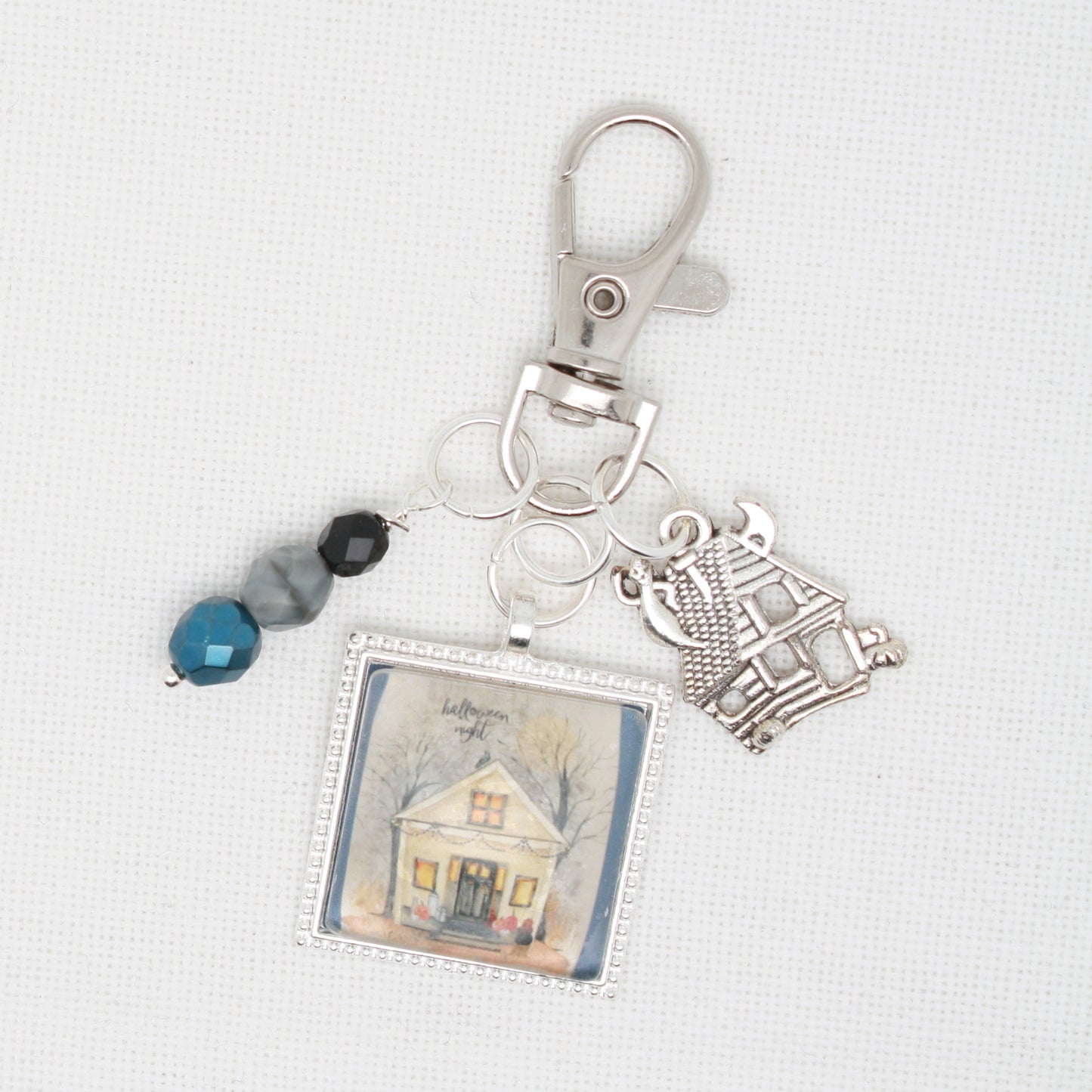Halloween Night  Zipper Pull/ Mini- Fob