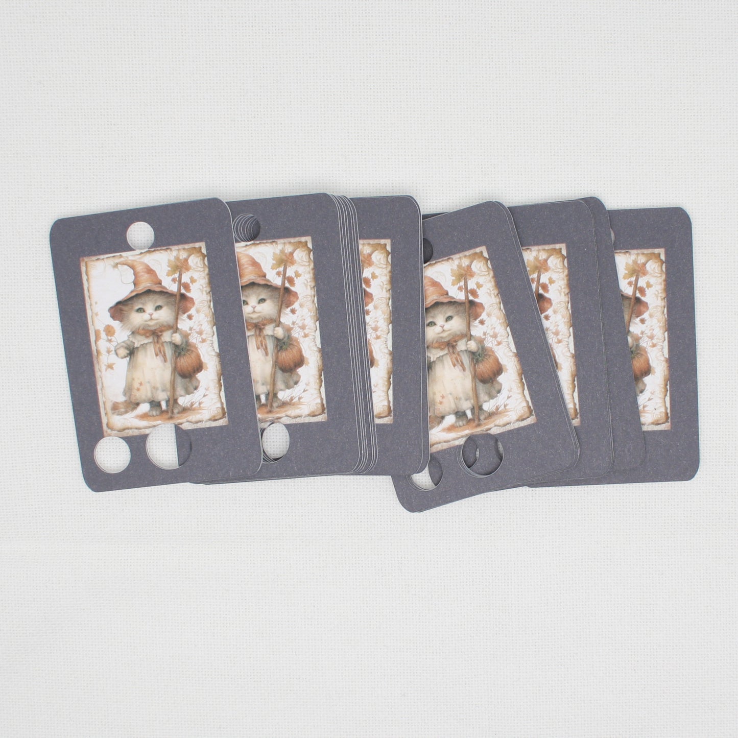 Witch Kitty Floss Cards- Pack Of 20 Cards