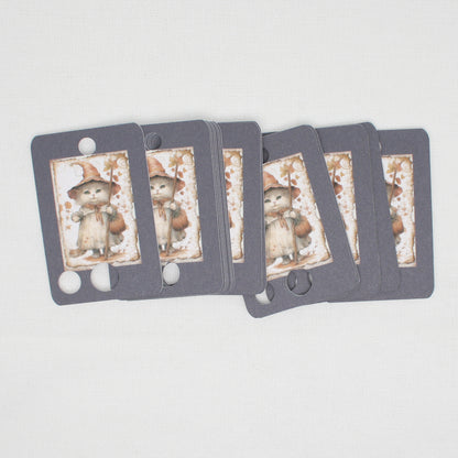 Witch Kitty Floss Cards- Pack Of 20 Cards