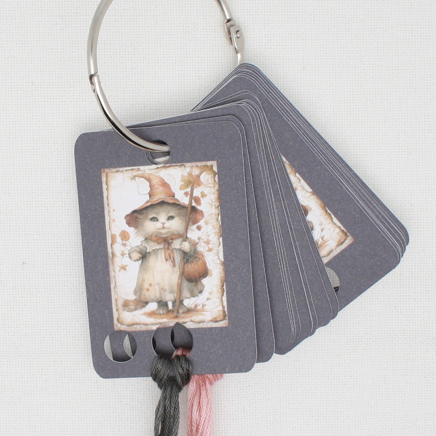 Witch Kitty Floss Cards- Pack Of 20 Cards