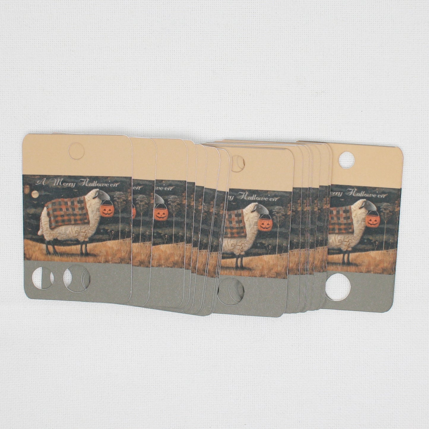 Merry Halloween Floss Cards.- Pack Of 20 Cards