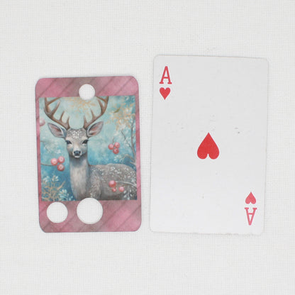 Christmas Reindeer Floss Cards.- Pack Of 20 Cards