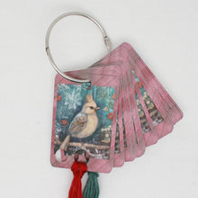 Christmas Bird  Floss Cards.- Pack Of 20 Cards