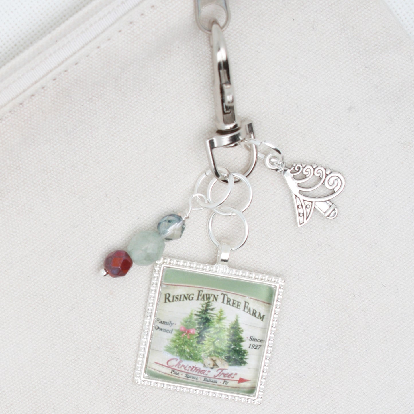 Christmas Tree Farm  Zipper Pull/ Mini- Fob