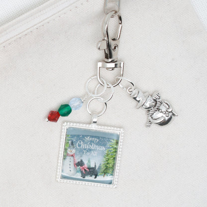Merry Christmas To All Zipper Pull/ Mini- Fob