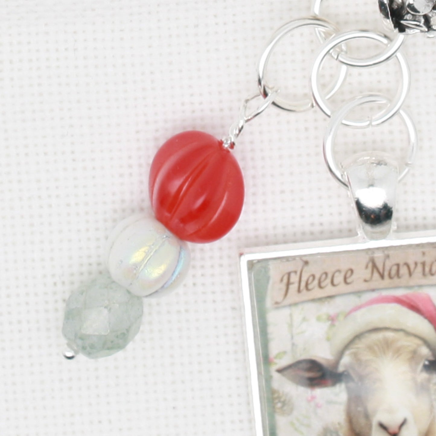 Fleece Navidad Farm Floss Ring