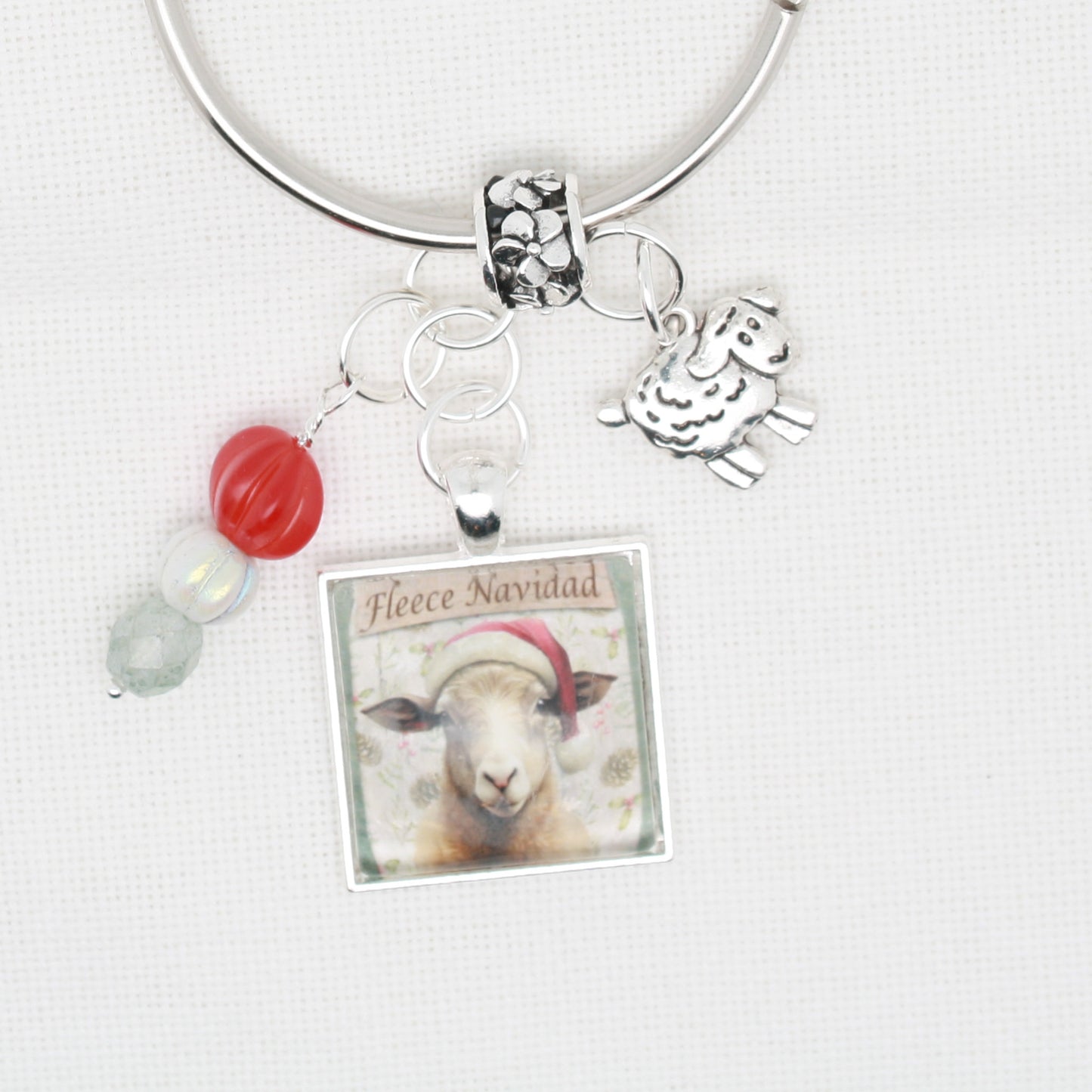 Fleece Navidad Farm Floss Ring