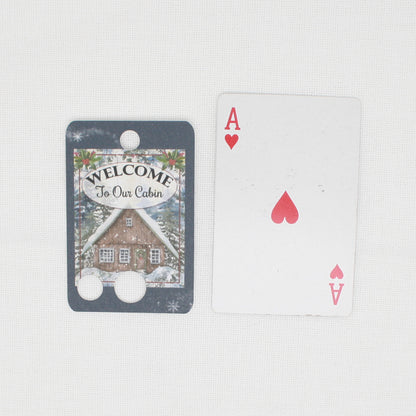 Welcome To Our Cabin Floss Cards.- Pack Of 20 Cards