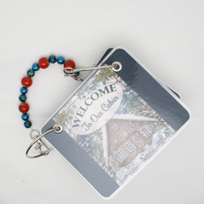 Welcome To Our Cabin  Floss Bag Book