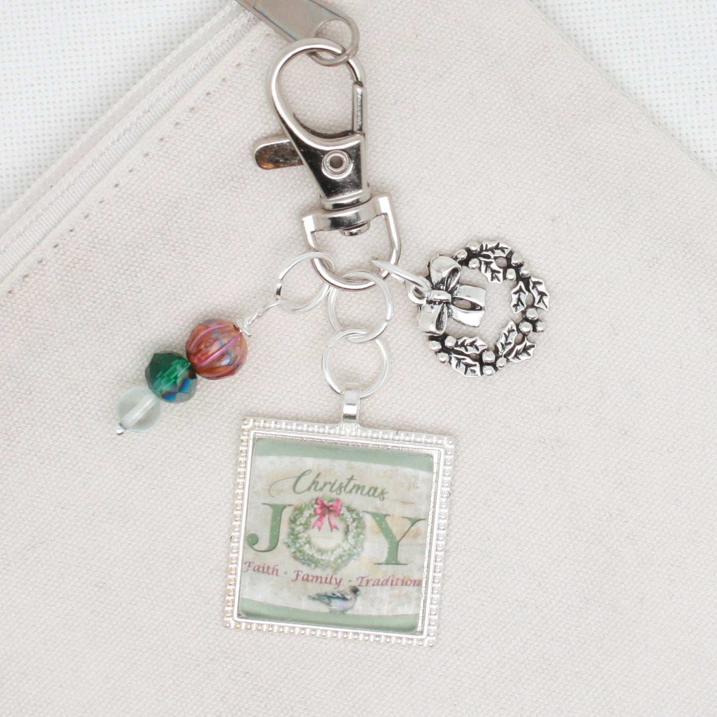 Christmas Joy To All Zipper Pull/ Mini- Fob