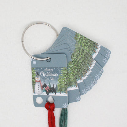 Merry Christmas To All Floss Cards.- Pack Of 20 Cards