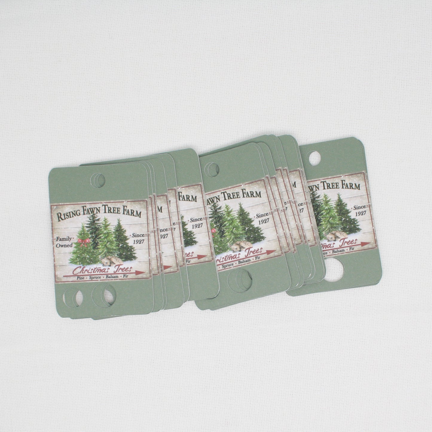 Christmas Tree Farm Floss Cards.- Pack Of 20 Cards
