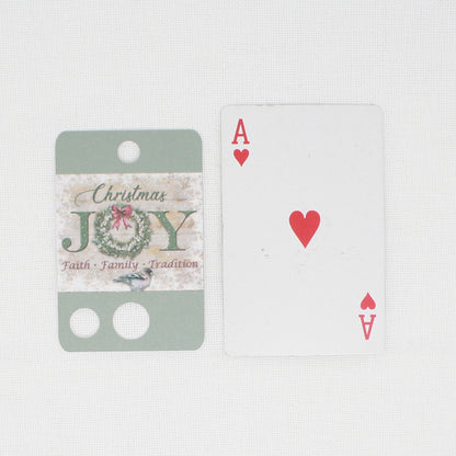 Christmas Joy Floss Cards.- Pack Of 20 Cards