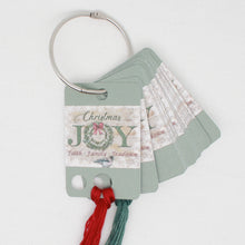 Christmas Joy Floss Cards.- Pack Of 20 Cards