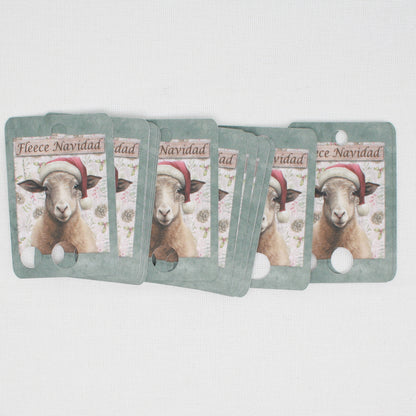 Fleece Navidad  Floss Cards.- Pack Of 20 Cards