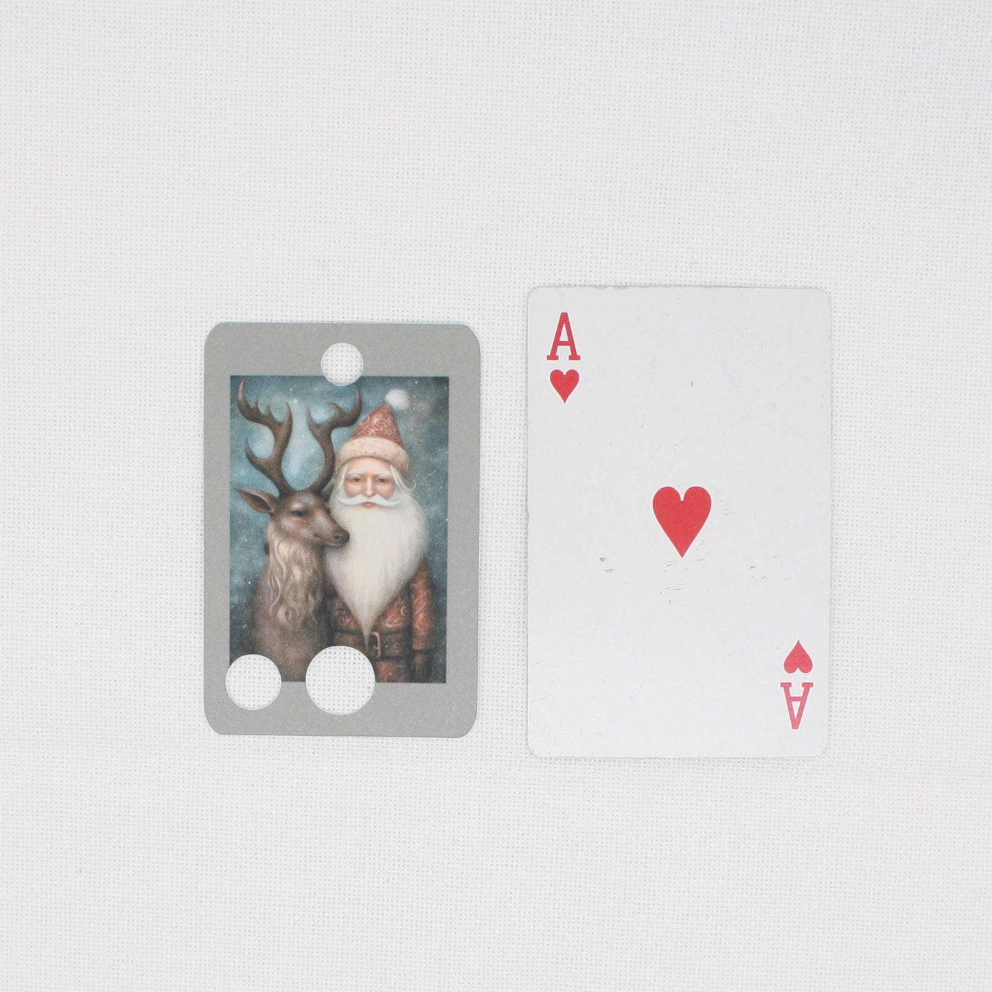 Santa and Reindeer Floss Cards.- Pack Of 20 Cards