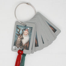 Santa and Reindeer Floss Cards.- Pack Of 20 Cards