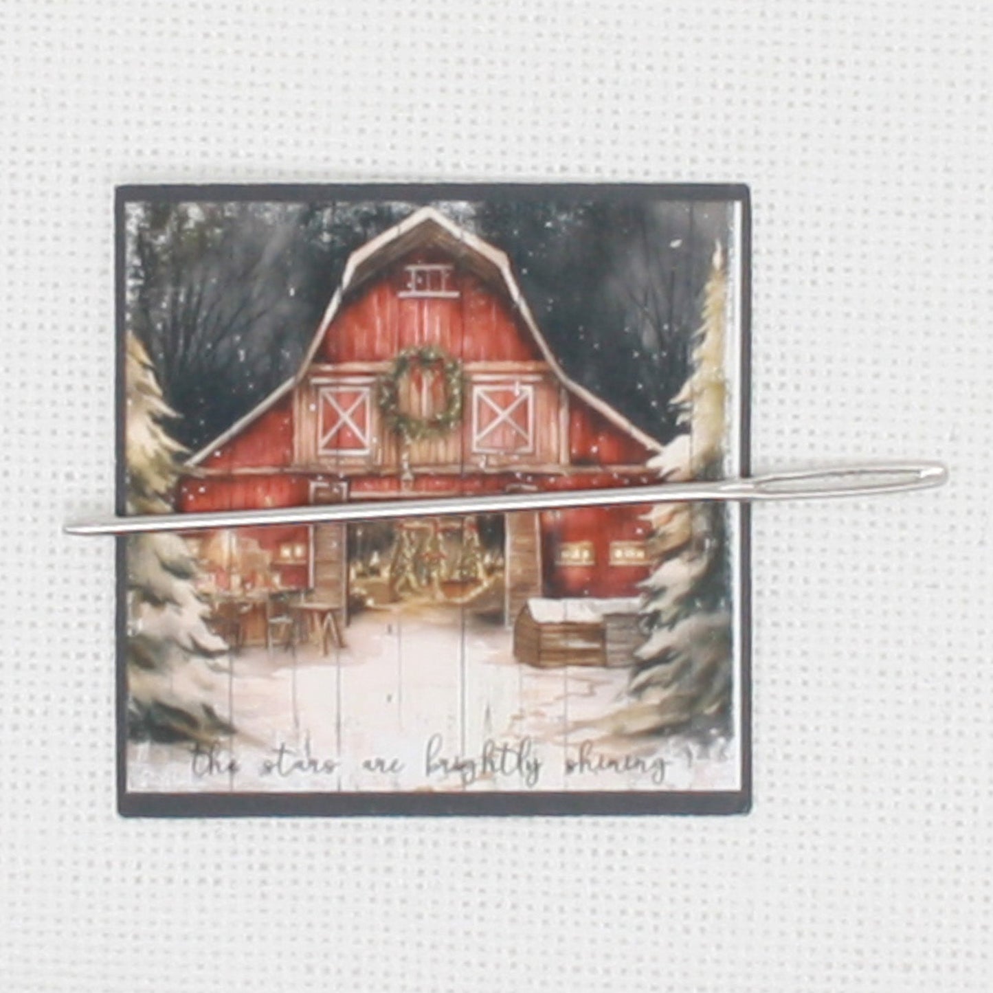 Christmas Barn Needle Minder