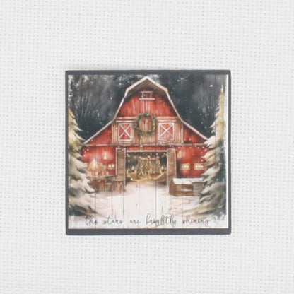 Christmas Barn Needle Minder
