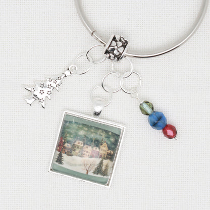 Christmas Village Floss Ring