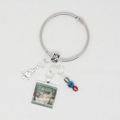 Christmas Village Floss Ring