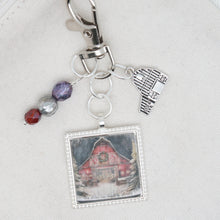 Christmas Barn Zipper Pull/ Mini-fob