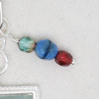 Christmas Village Zipper Pull/ Mini-Fob