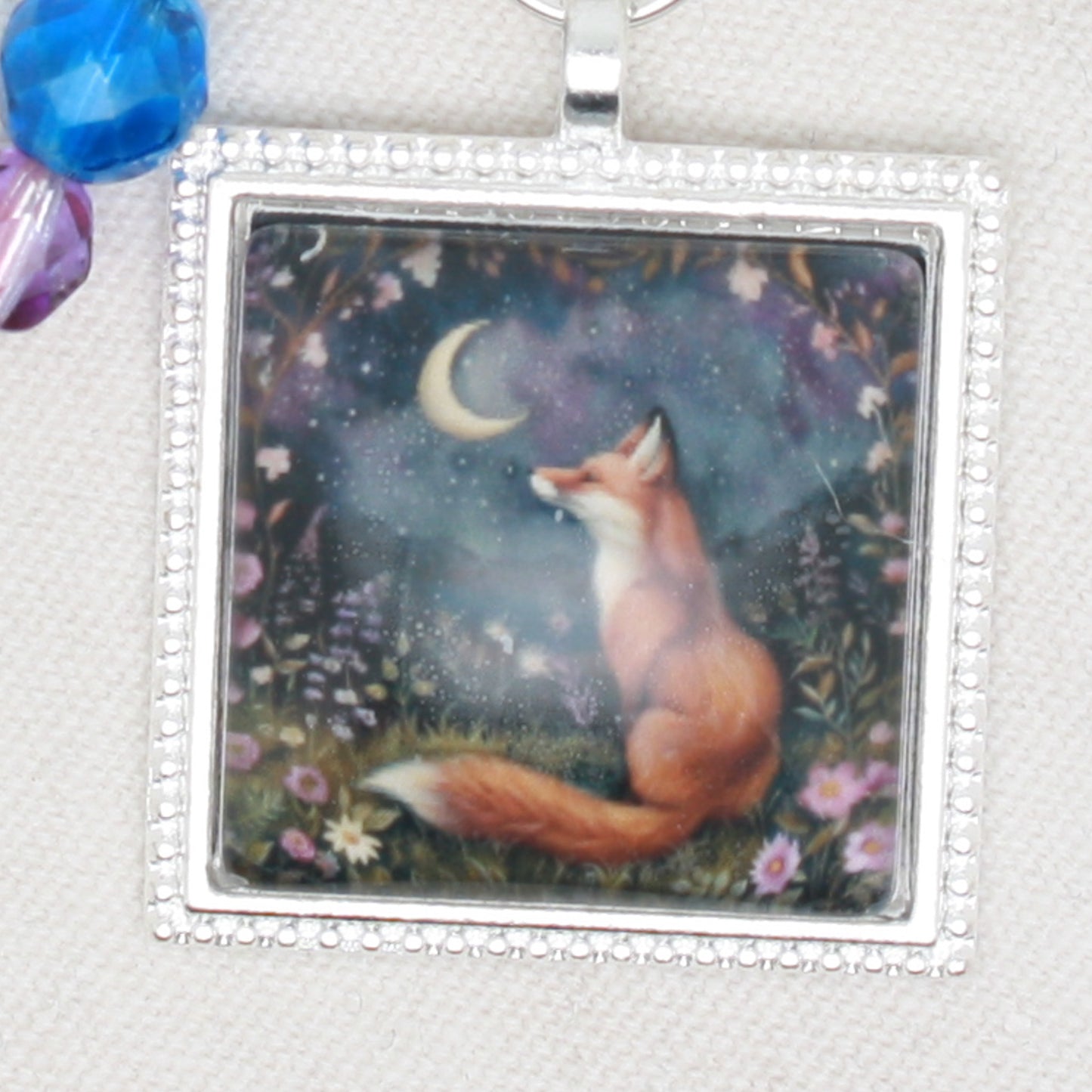 Night Fox Zipper Pull/Mini-Fob
