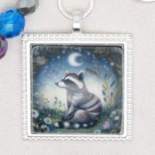 Night Raccoon Zipper Pull/ Mini- Fob