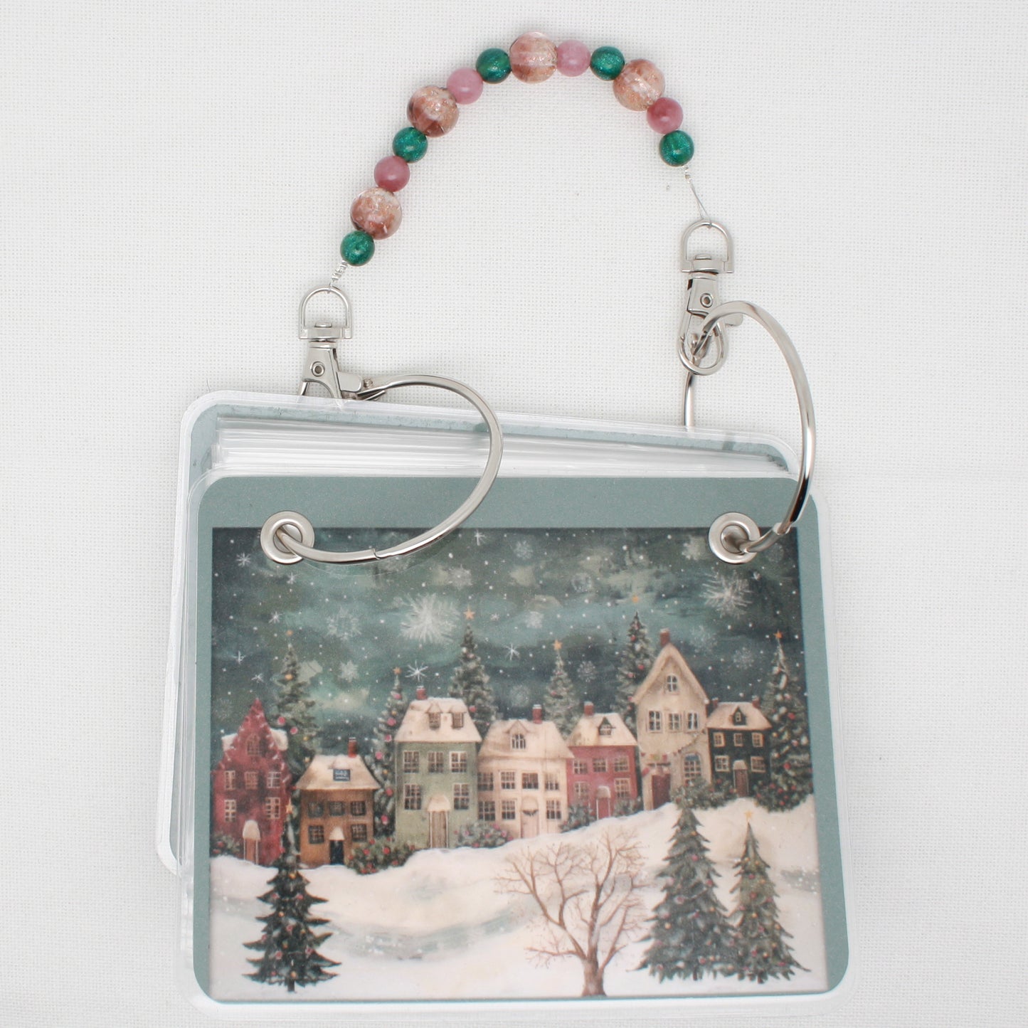 Christmas Village  Floss Bag Book