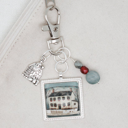At Christmas All Roads Roads Lead Home Zipper Pull/ Mini- Fob