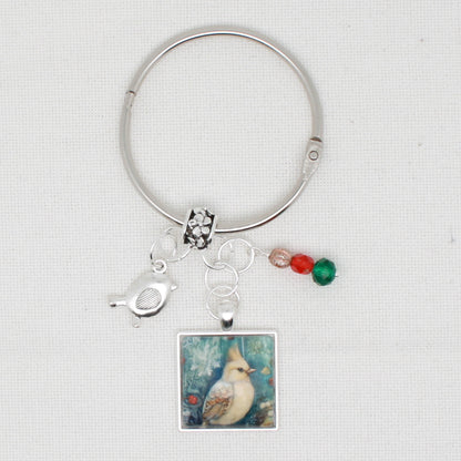 Christmas Bird Floss Ring