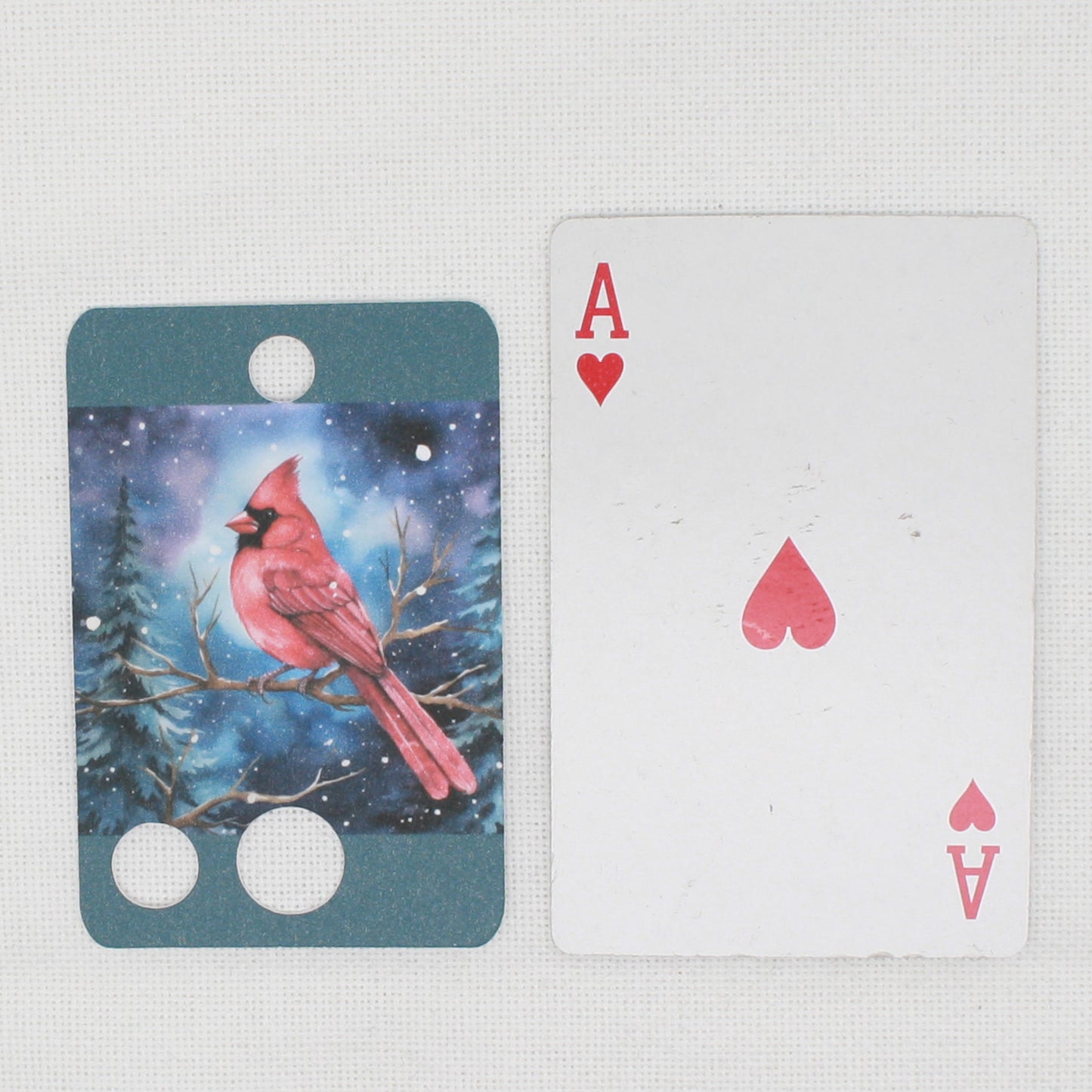 Winter Cardinal Floss Cards- Pack Of 20 Cards