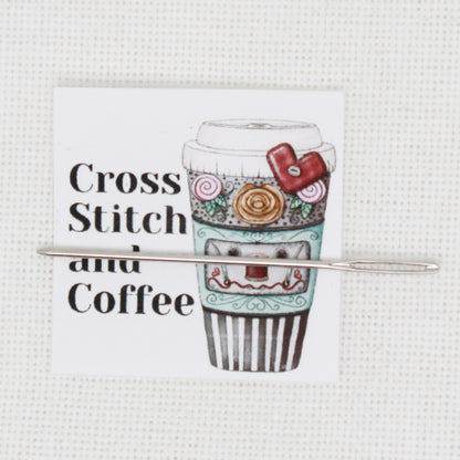 Cross Stitch And Coffee Needle Minder
