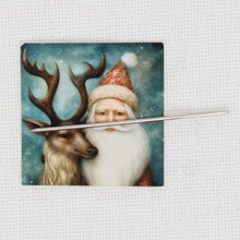 Santa And Reindeer Needle Minder