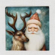 Santa And Reindeer Needle Minder