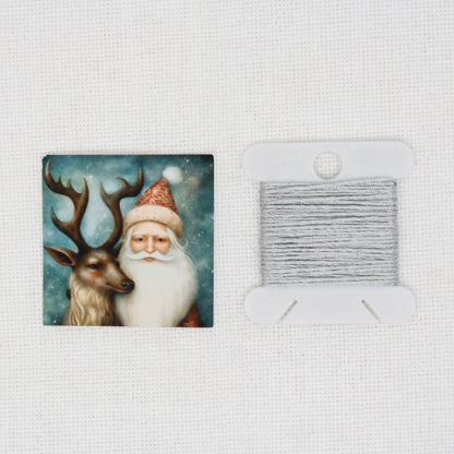 Santa And Reindeer Needle Minder